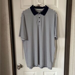 KJUS Navy Striped Polo Shirt